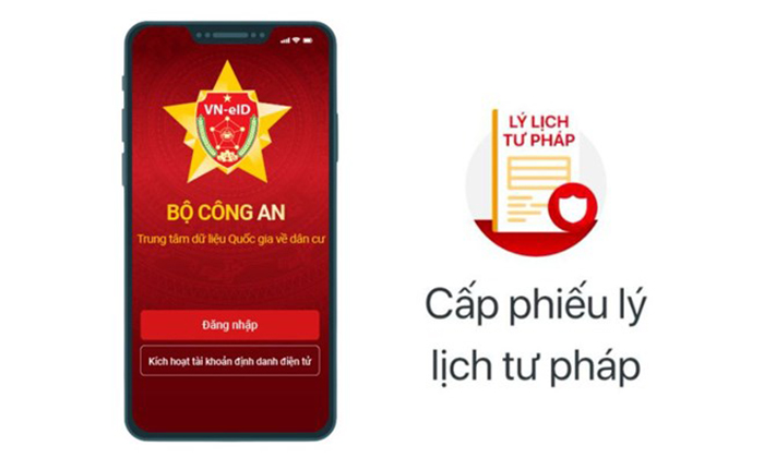 Cấp Phiếu lý lịch tư pháp trên ứng dụng định danh VNeID