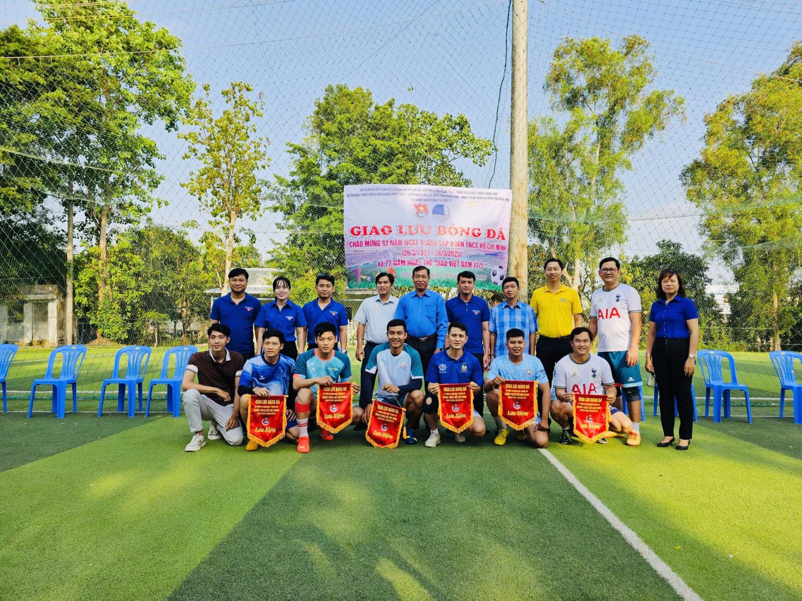 Giao lưu bóng đá chào mừng kỷ niệm 92 năm ngày thành lập Đoàn TNCS Hồ Chí Minh 26/3 và 77 năm ngày Thể thao Việt Nam 27/3