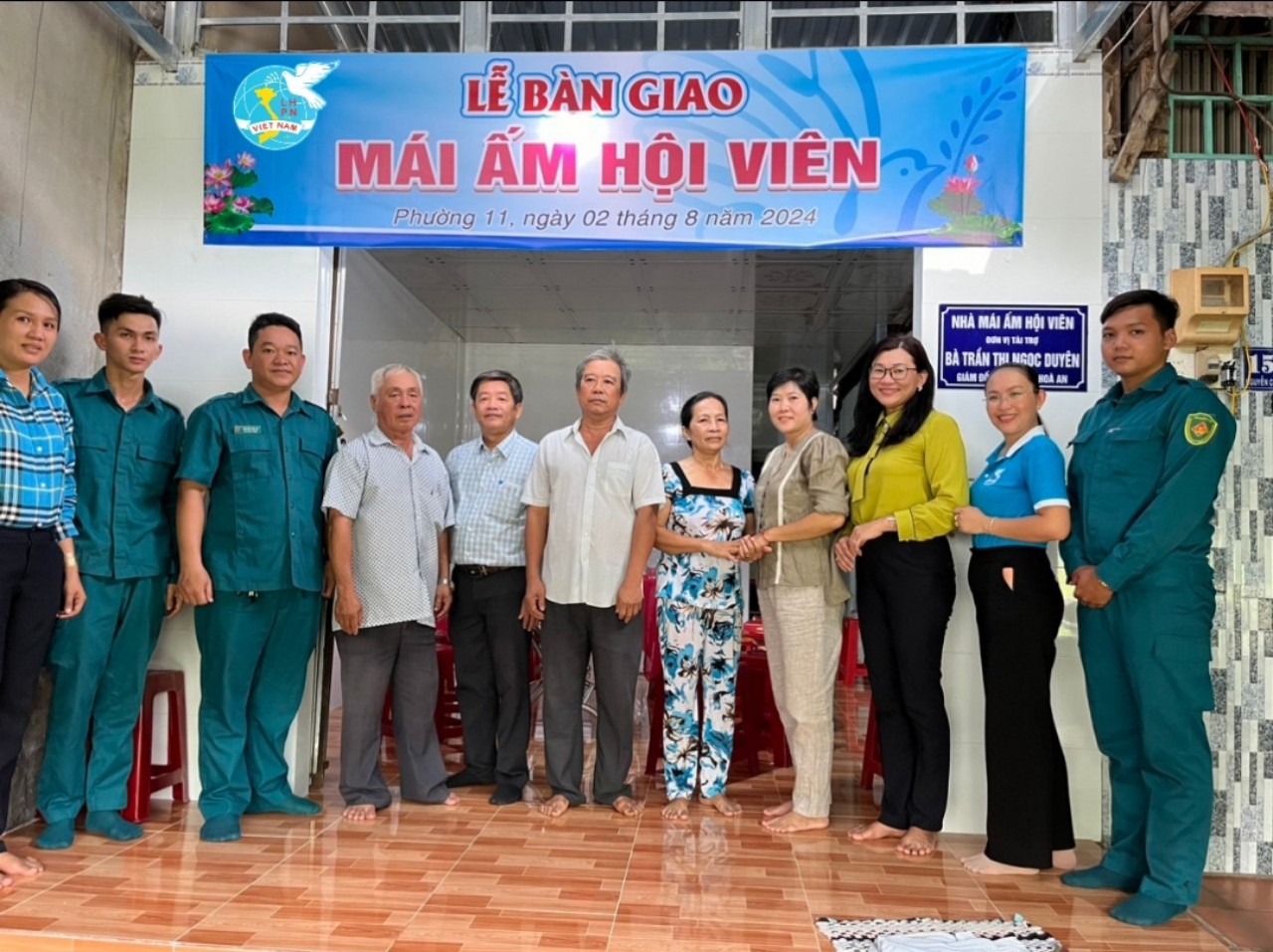 Hội LHPN Phường 11 bàn giao nhà Mái ấm Hội viên